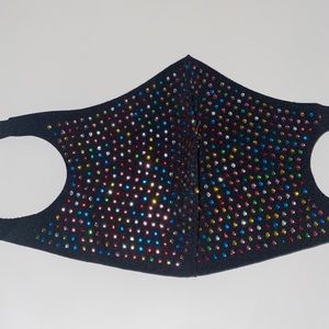 Rainbow bling mask